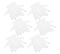 UTHCLO 6 pares Guantes de Algodón Blanco Suaves y Elásticos para Inspección de Joyería y Manipulación de Monedas Unisex Transpirables y Cómodos para Trabajo Preciso