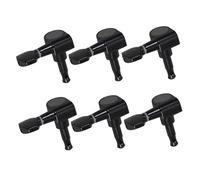 UTHCLO 6 piezas Clavijas de Afinación para Guitarra Acústica con Bloqueo de Cromadas Diseño Cerrado para Protección y Afinación Precisa Accesorios Profesionales para Reemplazo y Mejora