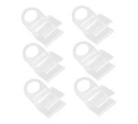 UTHCLO 6 Piezas Clips para Cortinas Enrollables U Forma Paquete de Diseño Moderno y Minimalista Soporte Fuerte y Agarre Seguro para Persianas sin Cordón Fácil Instalación para Uso