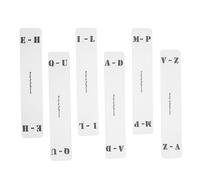 UTHCLO 6 piezas Separadores Acrílicos Horizontales para Discos Vinilo con Etiquetas Alfabéticas Transparentes Organizador Práctico para Archivadores y Estanterías