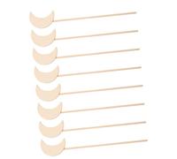 UTHCLO 6 Piezas Varita Mágica De Luna Palos Cuadro Pintado Varita De Mágicas Para Niñas En Blanco De Madera
