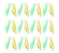 UTHCLO 60 Piezas Enhebradores de Agujas de Plástico Forma de Pez, 60 Piezas (30 Amarillas y 30 Verdes), Tamaño 3,3 X 1,27 CM, Herramienta para Enhebrar Manual y Máquina de Coser, Adecuado