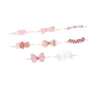 UTHCLO 8 Diademas para Ñiño Lazo Pelo Infantil, Accesorios de Cabello de Cuero Pu y Algodón Peinado, Ideales para Baby Shower y Año