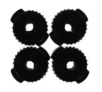 UTHCLO 8 Piezas de Gorras de Platillos de Batería de Pp Negro Accesorios para Platillos Fácil Almacenamiento y Fijación Segura para Soporte