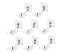 UTHCLO 8 piezas Kit de Anclajes Adhesivos para Muebles Antivuelco Ajustables Seguros para Protección Infantil Armarios Estanterías y Espejos sin Necesidad de Taladrar ni Colgar Cuadros