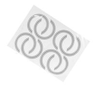 UTHCLO 8 piezas Pegatinas de Calcomanías para Guitarra Acústica Anillos Autoadhesivos para Agujero de Sonido Decoración Duradera y Resistente al Desgaste Diseño Único para Personalizar