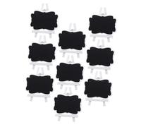 UTHCLO 9 piezas Pizarras de Madera con Soporte Pizarras Pequeñas Borrables para Mensajes y Decoración del Hogar para Oficina Fiestas y Manualidades Infantiles