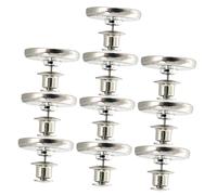 UTHCLO Abrazaderas Magnéticas para Cortinas 25 Mm Juego 5 Pares Sujetacortinas De Imán Sin Perforación Acero Inoxidable Cierre Magnético para Dormitorio Sala De Estar y Oficina