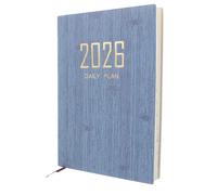 UTHCLO Agenda 2026 A5 de Piel Sintética Vaquero Índice y Planificador Anual Minimalista Cuaderno de Calendario Semanal y Diario para Gestión Diaria y Organización Académica