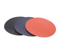 UTHCLO Alfombrillas de Ratón Redondas de Corcho 3 Piezas Naranja Azul Marino Negro Antideslizantes Impermeables para Escritorio Superficie Lisa Ergonómica para Oficina y Juegos