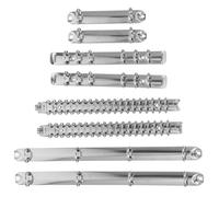 UTHCLO Anillas Metálicas para Encuadernación A4/A5/A6/A7 Ligantes de Mecanismo Plateados 8 Piezas 2 CM de Diámetro para Carpetas de Hojas Sueltas y Cuadernos de Oficina