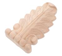 UTHCLO Aplique de Madera Tallada Beige para Decoración de Gabinetes y Adorno de Muebles, Estilo Vintage Europeo Artesanía Manual y Acabado Artesanal para Estudios y Salones