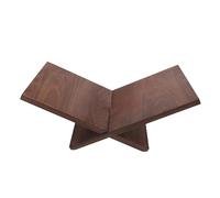 UTHCLO Atril de Madera Maciza para Libros y Documentos, Soporte de Escritorio Compacto en Color Marrón, Estante Resistente y Portátil para Recetas, Revistas y Organización en Oficina