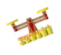 UTHCLO Balanza de Juguete de Madera, Juego Educativo a Escala para Aprender Matemáticas, Material Didáctico de Equilibrio y Cálculo, Adecuado para Enseñanza Infantil