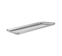 UTHCLO Bandeja De Acero Inoxidable Rectangular Para Alimentos Bandeja De Almacenamiento Para Frutas Plato De Plano Para Hogar Plateada