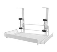 UTHCLO Bandeja Organizadora Metálica bajo Escritorio Ajustable Cesta para Cables y Almacenamiento Colgante Soporte para Gestión de Cables Oficina y Estudio