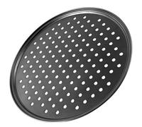 UTHCLO Bandeja para Pizza Perforada de Acero al Carbono Redonda Diseño de Orificios para Horno de Alta Resistencia y Excelente Conductividad Térmica en Cocina y Hogar
