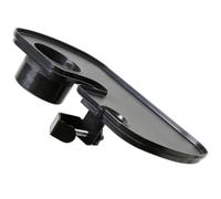 UTHCLO Bandeja para Soporte de Micrófono Negra Abrazadera Ajustable, Bandeja de Almacenamiento Multiusos para Transmisión y Tarjeta de Sonido, Accesorio Resistente de Material Pp