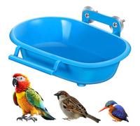 UTHCLO Bañera para Loros Pequeña Colgante Multifunctional, Baño para Pájaros En Jaula, Cubo para Baño De Pájaros, Material PP Seguro y Duradero, Accesorio para Aves De Compañía