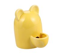 UTHCLO Bebedero Automático De Cerámica con Orejas De Gato para Conejos y Hámsters Pequeños Cuenco Auto-dispensador para Mascotas Diseño Compacto y Decorativo para Jaulas Pequeñas