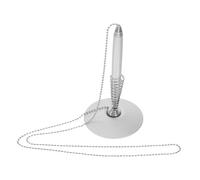 UTHCLO Bolígrafo de Gel Metálico con Cadena y Tinta Duradera Accesorio de Escritorio Seguro para Oficina y Recepción Profesional