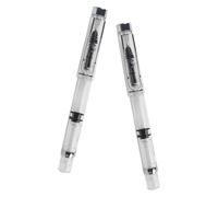 UTHCLO Bolígrafo de Tinta Recarga de Pistón 0.5mm, Set 2 Unidades, Tinta a Base de Agua, Diseño Tapa, para Oficina y Caligrafía, Bolígrafo Multifunción Portátil y Suave Estilo Aleatorio