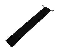 UTHCLO Bolsa De Algodón Para Flauta Dulce De 25 Cm Con Cordón Ajustable, Funda Protectora Antipolvo Negra Para Instrumentos Musicales, Almacenamiento Portátil y Resistente Humedad
