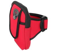 UTHCLO Bolsa de Brazo Deportiva para Teléfono Móvil Cremallera Roja, Material Neopreno, Brazalete Ajustable y Compacto Adecuado para Correr y Actividades al Aire Libre