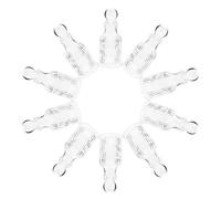 UTHCLO Botellas de Agua de Vidrio Transparente 50 Ml 12 Piezas para Bautizo y Comunión, Recipientes Sagrados Rellenables con Tapa, Regalos Católicos para Ceremonias Religiosas