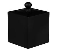 UTHCLO Caja de Almacenamiento para Hisopos de Algodón y Palillos de Dientes Estuche Organizador Compacto Tapa Mate Negra Contenedor Multiusos para Accesorios Pequeños en Hogar