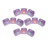 UTHCLO Caja de Dulces para Fiestas de Sirena 12 Piezas Cajas de Papel Diseño Marina Asa para Fácil Transporte Adecuado para Cumpleaños y Eventos Temáticos