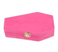 UTHCLO Caja de Madera en Forma de Ataúd para Joyería y Pequeños Objetos, Diseño Gótico Creativo y Multifuncional para Decoración Personal y Halloween