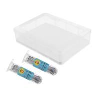 UTHCLO Caja de Muestras Transparente y Exhibición de Especímenes de Plástico con Separadores y Pasador, Equipo para Biológicos en Bio