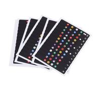 UTHCLO Calcomanías de Escalas para Ukelele Diseño Adhesivo Fácil de Aplicar, 6 Hojas de Pegatinas Guía para Diapasón, Adecuado para Principiantes y Práctica Musical