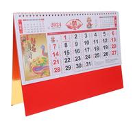 UTHCLO Calendario Colgante Chino con de Fortuna Decoración para Oficina y Calendario Lunar Año Regalo Práctico para y Familiares