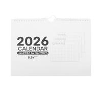 UTHCLO Calendario Colgante Mensual 2026 Espiral Agenda de Pared de 12 Meses Papel Resistente para Planificación Familiar Organización Escolar y Empresarial