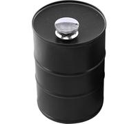 UTHCLO Cantimplora para Licor de Acero Inoxidable 304 Capacidad 750 Ml Diseño Cilíndrico Forma de Bidón de Gasolina Negro Portátil Prueba de Fugas para Camping Senderismo y
