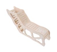 UTHCLO Casa de Madera para Hámster y Rata Escalera de Escalada, Espacio Privado Fuerte y Diseño Beige para Descanso y Relajación