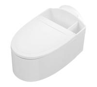 UTHCLO Cenicero de Pared para Baño Resistente Acero Inoxidable Tapa a Prueba de Viento Diseño Original Forma Inodoro para Interior Uso Doméstico y Oficina