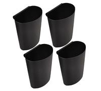 UTHCLO Cesta Colgante de Almacenamiento Multipropósito de Plástico Negro 4 Unidades para Organizar Utensilios y Herramientas en Cocina o Salón