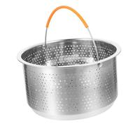 UTHCLO Cesta de Vapor Inoxidable 304 Accesorio para Olla Arrocera Redonda Mango de Silicona para Cocinar al Vapor Verduras y Arroz Uso Doméstico y
