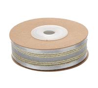 UTHCLO Cinta Decorativa de Organza Gris para Embalaje de y Manualidades Cinta de para Bodas y Flores Fácil de Almacenar para DIY