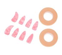 UTHCLO Cintas para Uñas Guzheng Grandes Color Perla, Fundas Protectoras Gruesas y Planas para Práctica, 8 Unidades 2 Cintas Adhesivas Reutilizables, Accesorios para Instrumentos