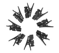 UTHCLO Clips para Cables de Auriculares Negros Duraderos, Organizadores Portátiles de 8 Unidades, Abrazaderas para Micrófonos y Cables, Adecuados para Uso Diario y Accesorios Móviles