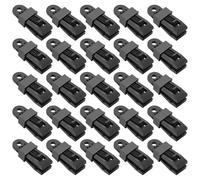 UTHCLO Clips para Carpas de Alta Resistencia 30 Piezas, Grandes, Color Negro, Material PP Flexible y Duradero, Fijadores Prácticos para Toldos y Tiendas de Campaña, Resistentes al