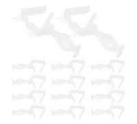 UTHCLO Clips para Luces Navideñas de Exterior Resistentes Intemperie Plástico Duradero Tamaño Estándar Paquete de 10 Unidades para Decoración de Patios Canaletas y Terrazas