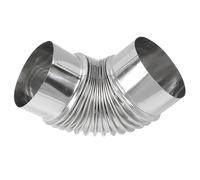 UTHCLO Codo de Chimenea de Acero Inoxidable 12 Cm para Conducto de Humos de Estufa de Leña, Escape de Chimenea 90 Grados para Calefacción y Cocina Doméstica