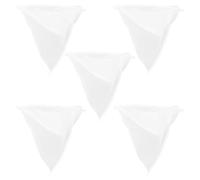 UTHCLO Colador de Miel de Malla Fina de Nailon de Doble Capa, Filtro Cónico Lavable para Apicultura, Bolsa Coladora 35x35x30 Cm, 5 Piezas para Extracción y Filtrado en Cubos