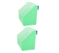 UTHCLO Comedero Solución Palomas con Colgante Tapa para para Codornices y de Alimentación Dispensador Comida y Bebedero Abs Duradero, 2 Orificios Multifuncional Salud de Aves