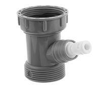 UTHCLO Conector para Desagüe Fregadero Cocina de Acero Inoxidable Accesorio Triple Vía con Control de Desbordamiento Instalación Fácil para Lavavajillas
